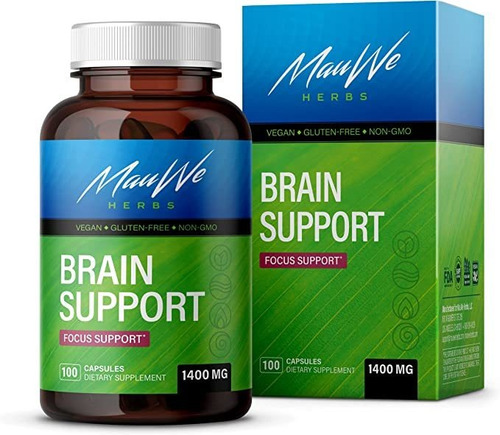 Mauwe Herbs Brain Booster Suplemento Para La Memoria Y El E