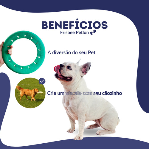 Brinquedo Frisbee Disco Cachorro Kit 2x Disco Flutuante Ergonômico Cor Verde E Amarelo Petlon