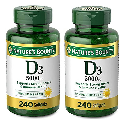 Vitamina D3 Da Natures Bounty Imune Support Vitamina D