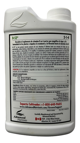 B-52 1 Litro Advanced Nutrients Fertilizante