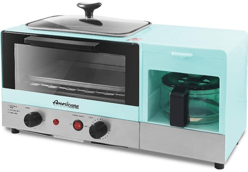 Estación De Desayuno 3 En 1 Horno Tostador Eléctrico