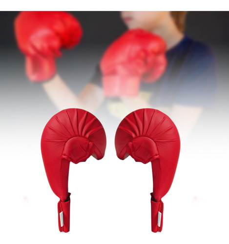 2 Piezas De Guantes De Entrenamiento De Karate, S Rojo