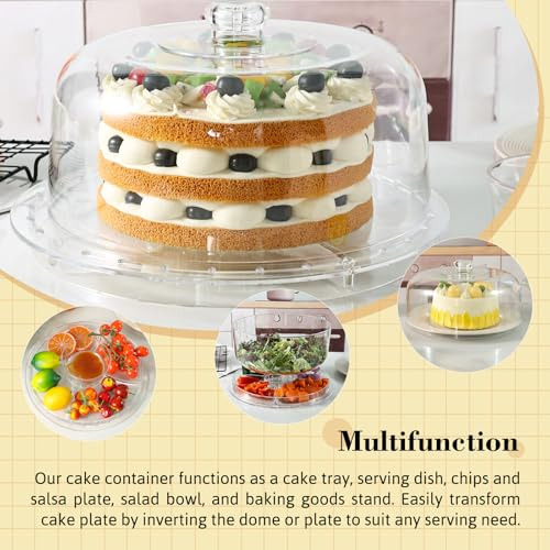 Soporte Para Pastel Vgoodall 12 Con Tapa, Soporte Para Pas