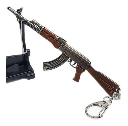 Llavero Ak47 Fusil Unisex 12 Cms  Metalico  