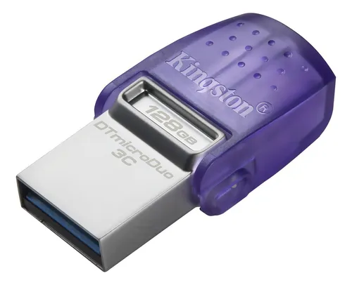 Pendrive Kingston Datatraveler Microduo 3c 128gb 3.2 Gen 1