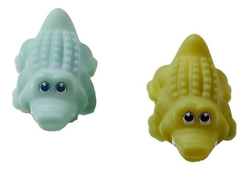 Niños/bebés Juguetes De Goma Baño Con Luz! Set X2 Croco