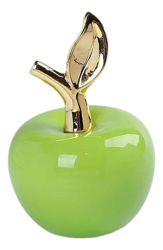 Simulación De Adornos De Estatua De Manzanas L Verde
