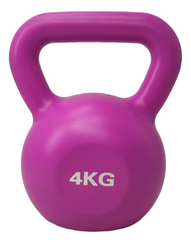 Pesa Rusa Kettlebell 4kg Mancuerna Recubierta Goma