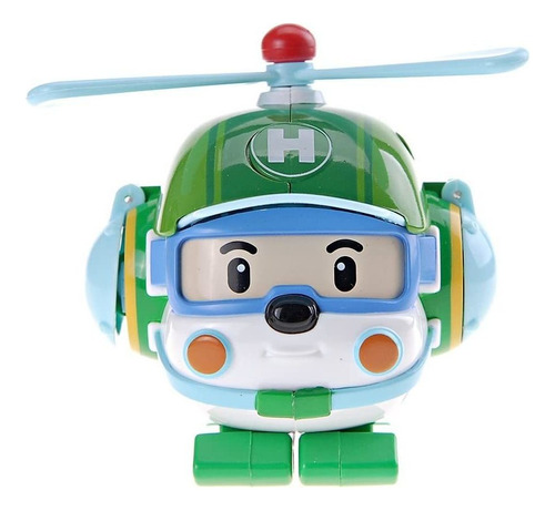 Helly Robocar Poly Rob Transformer 4 Transformable, color verde