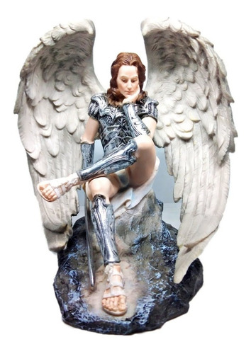 Increíble Figura Escultura Lucifer Sentado Resina 18cm 