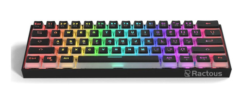 Teclado Gamer Ractous Rtk61p Switches Ópticos Blue