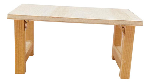 Mesa De Casa De Muñecas De Madera En Miniatura Suministros