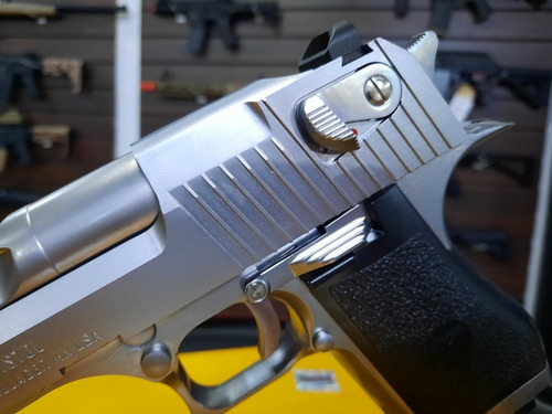 Imagem 4 de 10 de Airsoft Pistola Gbb Cybergun Desert Eagle Cromada Nova!