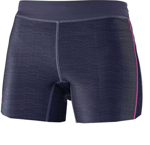 Lycra  Femenina Salomon - Graphic Short Tight W Rosa-running