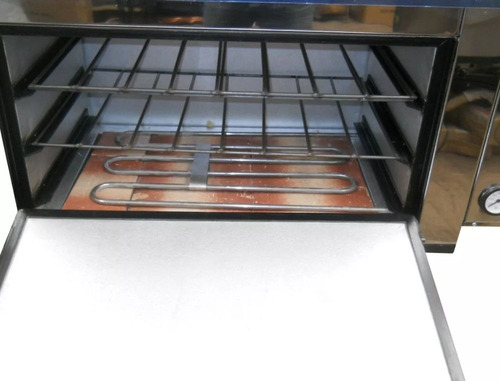 Imagen 2 de 4 de Horno Pizzero Pastelero Lourdes Electrico Acero Inox