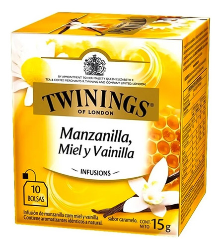 Te Twinings Manzanilla Miel Y Vainilla 5 Cajas X10 Saquitos 