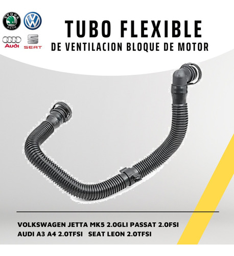 Tubo Flexible, Ventilación Bloque Motor Vw Seat Audi 2,0tfsi
