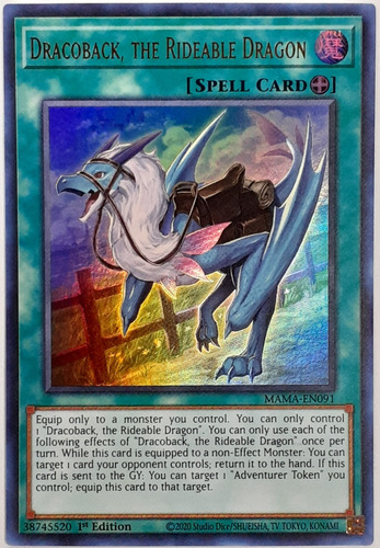 Dracoback The Rideable Dragon Ur Mama Yugioh Tcg