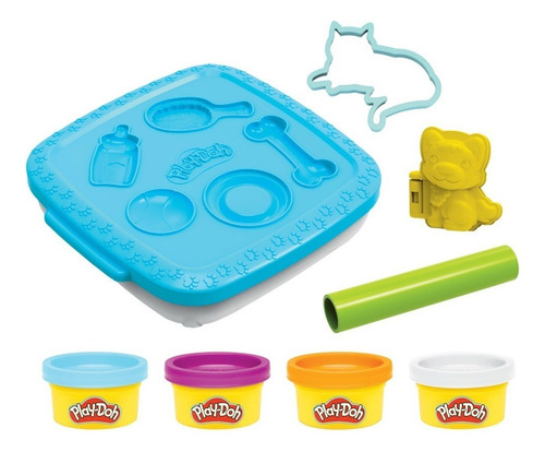 Set De Juego Mascotas Play-doh F7528 Color Azul Azul/blanco/morado/naranja