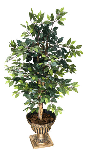 Planta Ficus Golden Luxo 130cm Arvore Artificial Decorativa