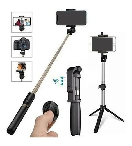 Bastón De Selfie Y Video Con Bluetooth