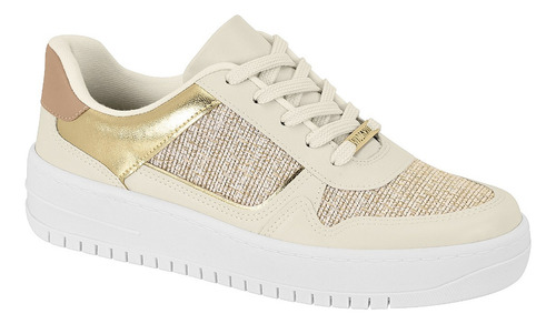 Zapatilla Casual Beige Y Dorado Vizzano 1389-120-28541 Mujer