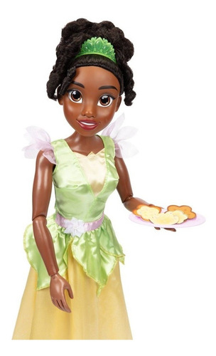 Disney Muñeca Princesa Tiana Y El Sapo Articulada 81 Cm