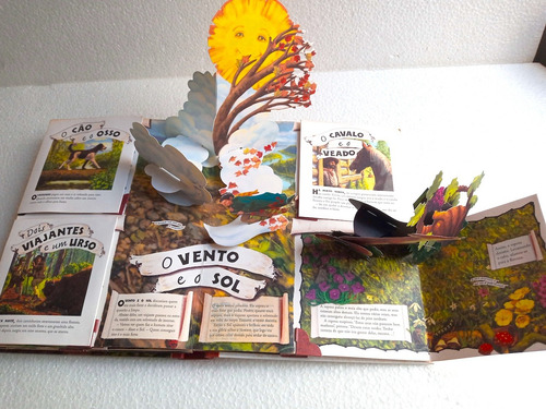 Livro Fabulas De Esopo - Pop-up - Imagens 3d Em Papel (Usado)