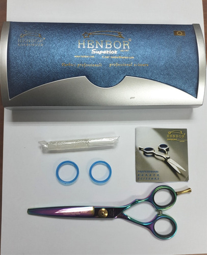 Imagen 2 de 2 de Tijera Barberia Profesional 6 PuLG Acero Inoxidable Italiana