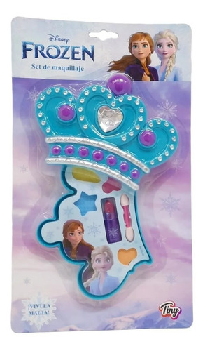 Set Maquillaje Infantil Corona Frozen En Blister Micieloazul