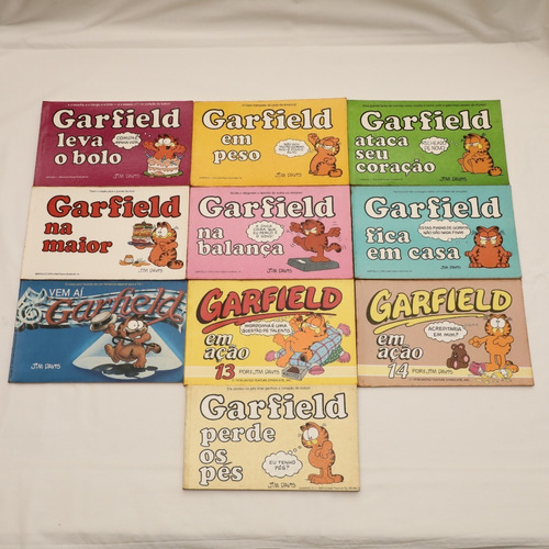 Gibi Garfield Revista Em Quadrinhos Hq - Kit Lote Com 10