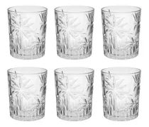 Comprar Jogo Com 6 Copos Baixo De Vidro Palm Tree 340ml