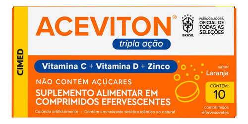 Kit 6 Unidades Aceviton Tripla Açao 10 Cpr Efervecente Sim