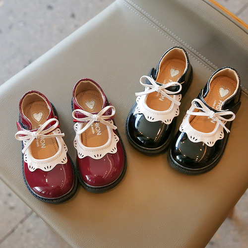 Zapatos De Princesa Con Lazo Para Niños Hermosos Cómodos