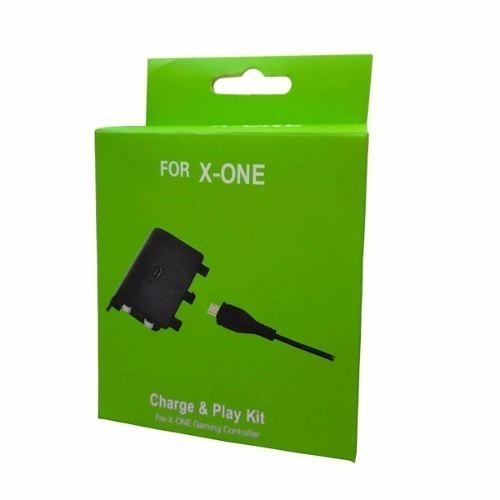Imagen 1 de 4 de Kit Cargador Cable Xbox One Bateria 8000 Mah Chileclick