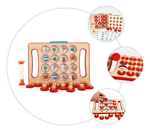 Juego Memoria Madera Didáctico Para Niños Memory Chess