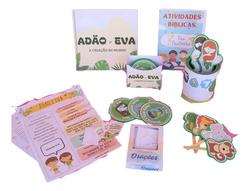 Kit Completo De Recursos Visuais Bíblicos - Adão E Eva