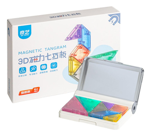Rompecabezas Magnético Tangram, Portátil