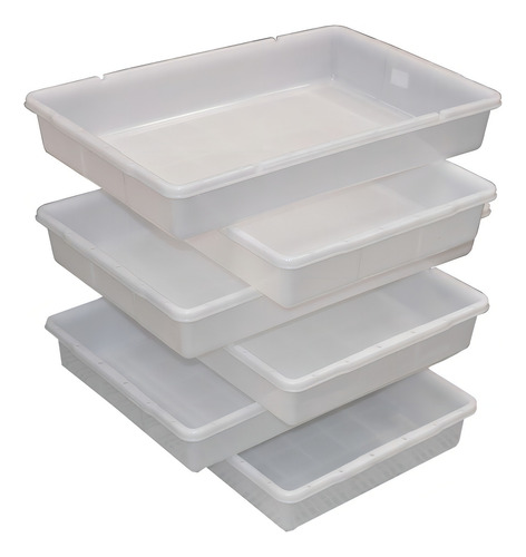 Bandeja Plastica Açougue 18 Lt Pead Congelamento 40 X 60 Cm