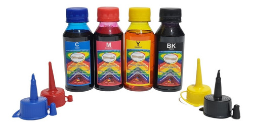 Imagem 1 de 1 de Kit 5x 100ml Tinta Comestível Jato De Tinta Para Papel Arroz