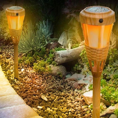 Lámpara Solar 40 Led Antorcha 3 Modos Luz Exterior Ip65 Deco
