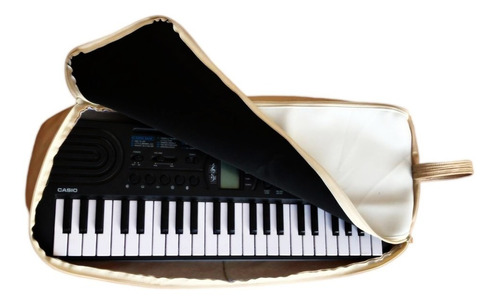 Funda De Vinipiel Para Teclado Portatil Casio Sa-77