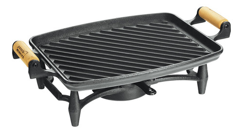 Rechaud 2mil Grill Alça Madeira Fumil 33x25 Cm