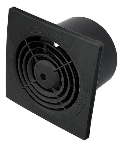 Extractor De Aire Baño Cocina Ecoaire By Hydra 15 Cm Negro