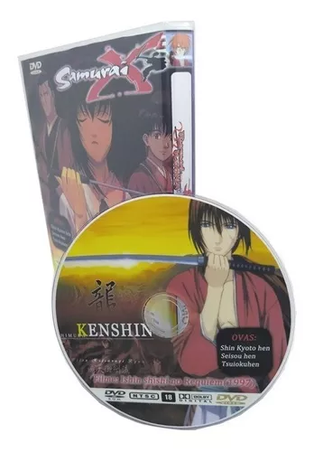 Dvd Samurai X Rurouni Kenshin Dublado + Filme + Ovas