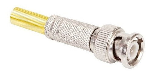 Imagem 1 de 1 de Conector Bnc Macho P/ Parafusar Cabo Rg58/59 Rabicho Níquel