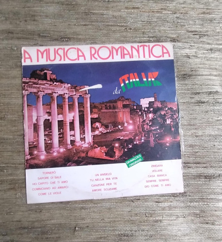 Vinil Disco A Música Romântica Da Itália Gravações Originais