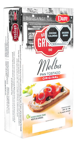 Pan Tostado Melba Natural