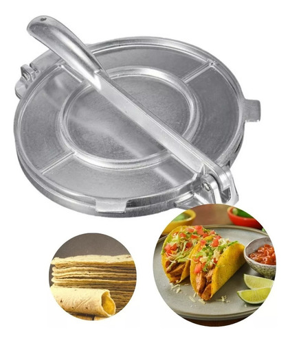 Prensa Para Tortillas Fajitas Patacones Masa Cocina 20 Cm