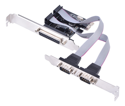 Portas Seriais Pci To Parallel Lpt Pcie 2 Db9 Rs232 1 Db25